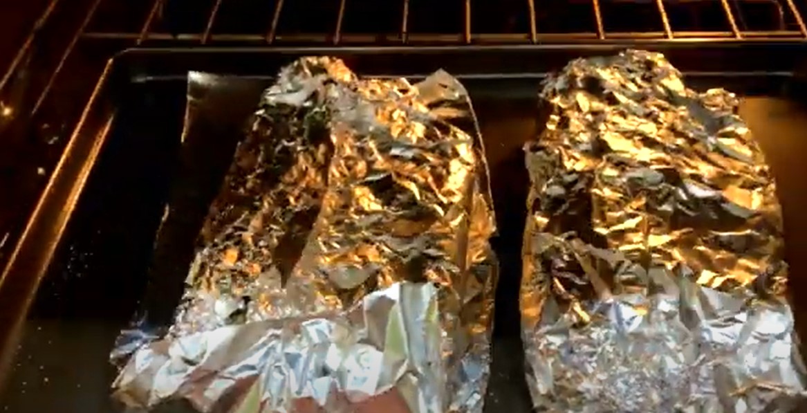 Asparagus foil pack oven